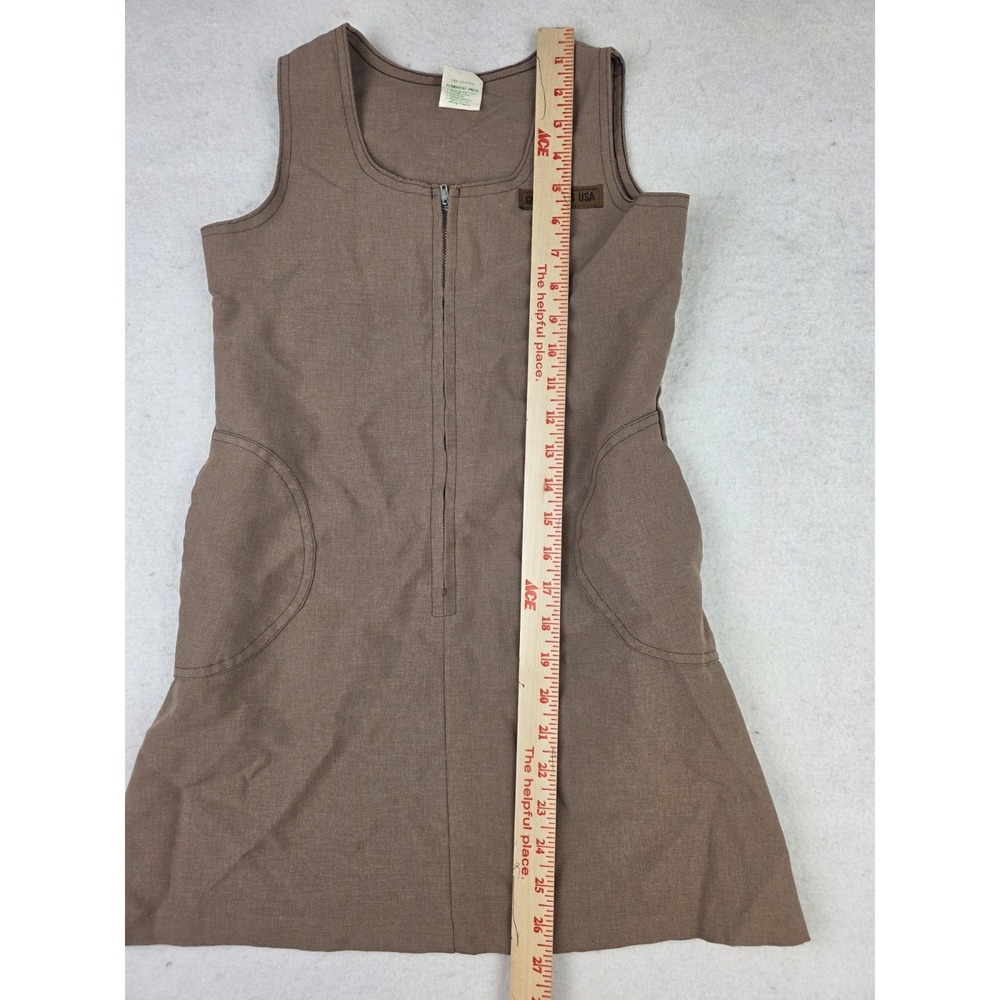 Vintage Girl Scouts Uniform Brownie Jumper Dress Size 8‎ USA Made I-200 Style - Picture 8 of 8